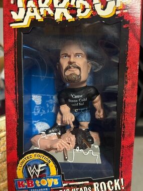 KB Toys Exclusive Kids Wrestling Action Figure - Black Shirt, Blue Jeans